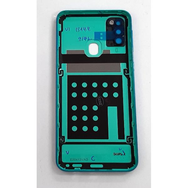 Tapa trasera o tapa bateria verde para Samsung galaxy M21 M215F GH82-22609C Service Pack - Imagen 2