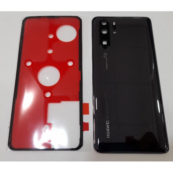 Tapa trasera o tapa baterÃa negro para Huawei P30 Pro 02352PBU + cristal lente + adhesivo Service Pack Premium