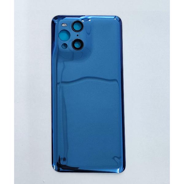 Tapa trasera o tapa bateria azul para Oppo Find X3 X3 Pro 5G mas cubierta camara