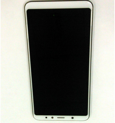 Pantalla lcd para Wiko View XL 6.0 mas tactil blanco mas marco negro calidad premium - Imagen 2
