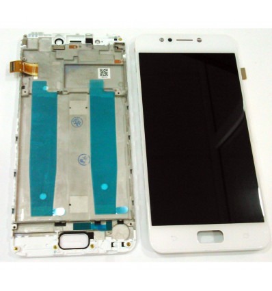 Asus Zenfone 4 Max ZC520KL pantalla lcd + tactil blanco + marco premium