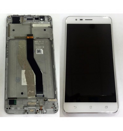 ASUS Zenfone 3 Zoom ZE553KL pantalla lcd + tactil blanco + marco premium