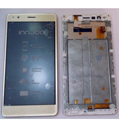 Innjoo Halo 3 Plus pantalla lcd + tactil dorado + marco dorado premium