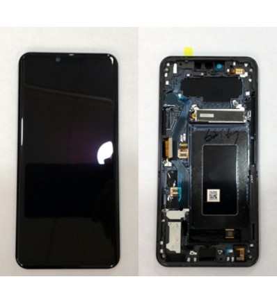 Pantalla LCD para LG G8 ThinQ LM-G820N LM-G8200QM LM-G820V mas tactil negro mas marco negro