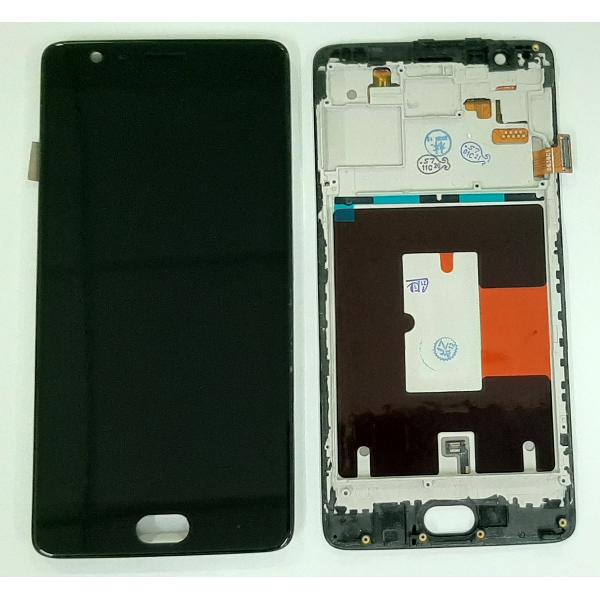 Pantalla lcd para Oneplus 3 A3000 A3003 mas tactil negro mas marco negro compatible