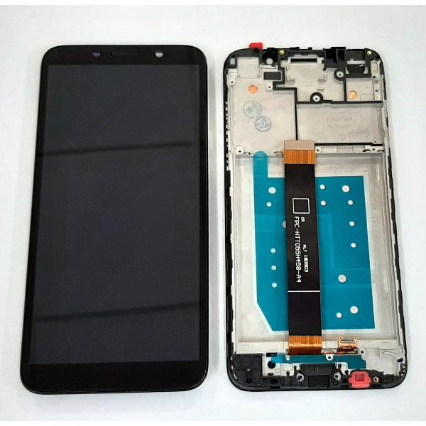 Pantalla lcd para Huawei Y5P mas tactil negro mas marco negro calidad premium