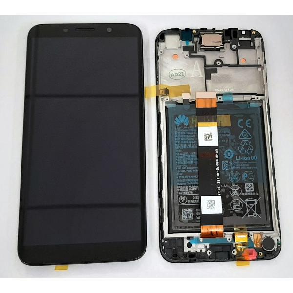 Pantalla lcd para Huawei Y5P 02353RJP mas tactil negro mas marco negro Service Pack