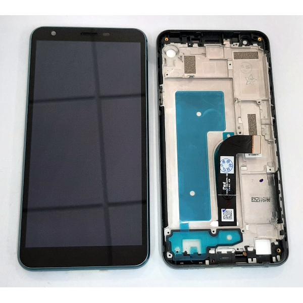Pantalla lcd para LG K30 2019 mas tactil negro mas marco azul calidad premium
