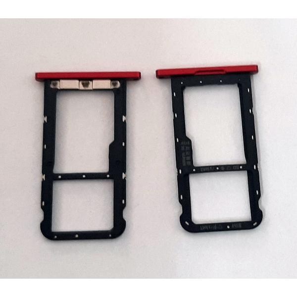 Soporte o bandeja dual sim roja para Huawei Mediapad M6 8.4 VRD-W09 calidad premium