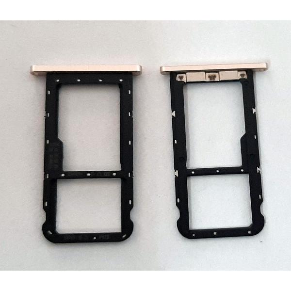 Soporte o bandeja dual sim dorada para Huawei Mediapad M6 8.4 VRD-W09 calidad premium