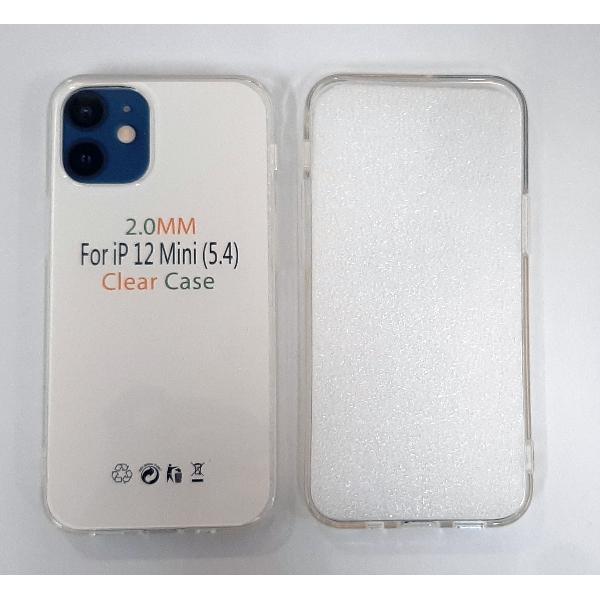 Funda de silicona transparente de 2 mm para IPhone 12 Mini A2399 A2176 A2398 A2400