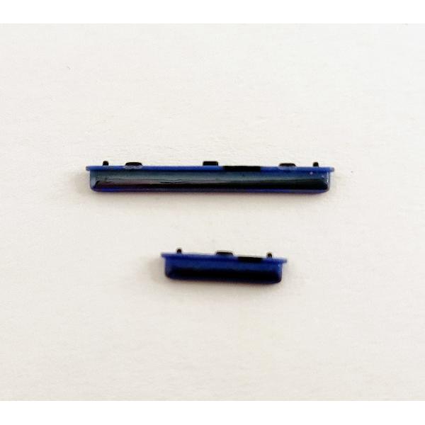 Set 2 botones azules para Samsung Galaxy A41 SM-A415F SM-A415 A415F A415 calidad premium