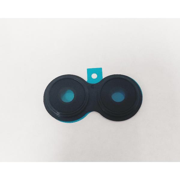 cristal camara para Realme C33 RMX3624 mas cubierta camara negra calidad premium