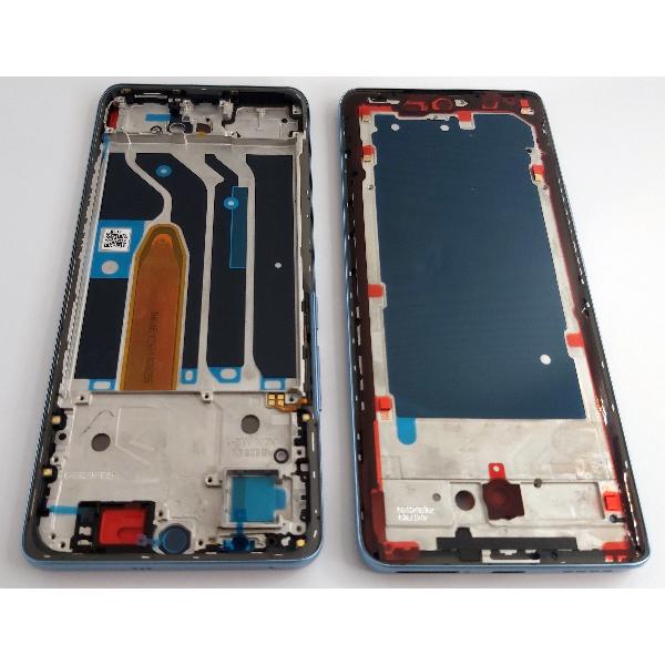 Carcasa central o marco azul para Realme 10 Pro Plus 5g RMX3686 RMX3687 calidad premium