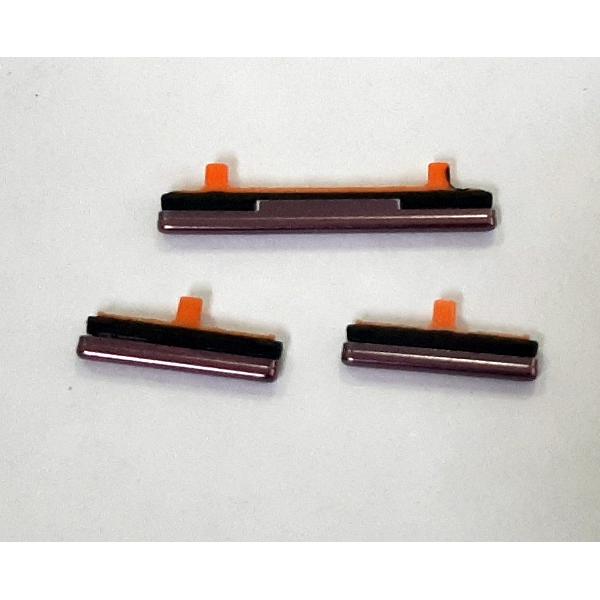 Set 3 botones purpura para Samsung Galaxy S9 Plus G965F calidad premium