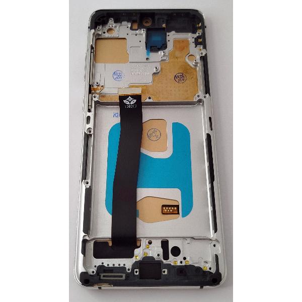 Pantalla lcd para Samsung Galaxy S20 Ultra Samsung Galaxy S20 Ultra 5G mas tactil negro con marco blanco TFT