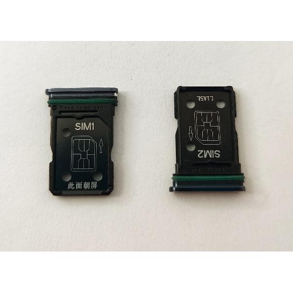 Soporte o bandeja sim negra Dual sim para Oppo Reno 4 4G CPH2113 calidad premium