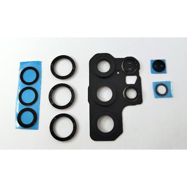 Cristal de camara para Samsung Galaxy S25 Ultra 5G S938 con marco negro calidad premium