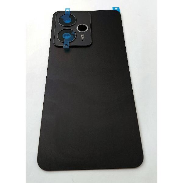 Tapa trasera o tapa bateria negra para Realme 14T 5G con cubierta de camara