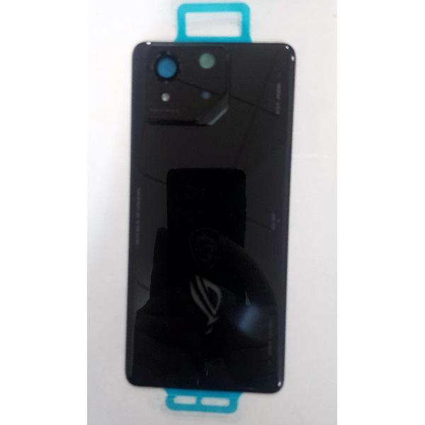 Tapa trasera o tapa bateria negra para Asus ROG Phone 8 5G con cubierta de camara