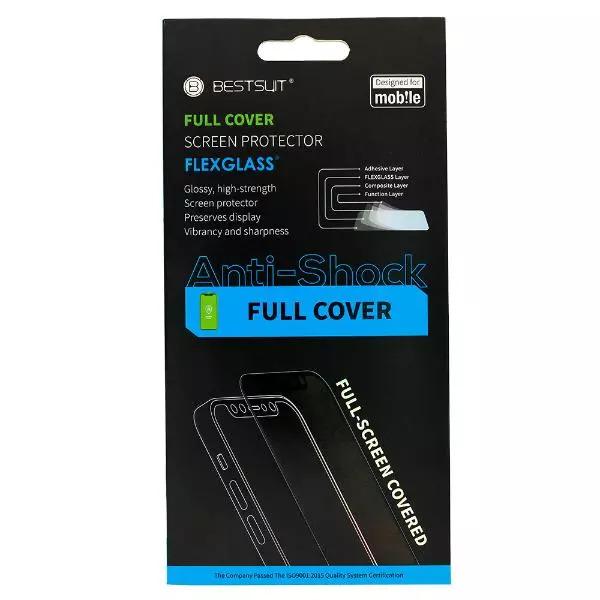 Protector cristal templado Hybrid Flexible Bestsuit 5D negro para Samsung Galaxy A35 5G