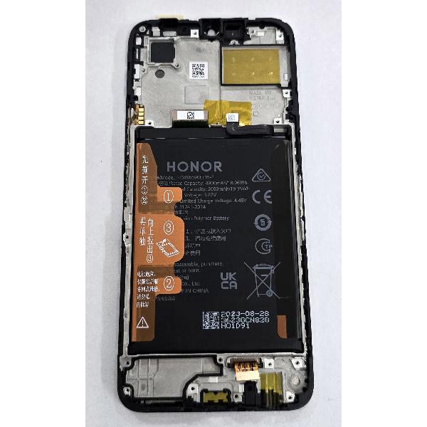 Pantalla para Honor X6 VNE-LX1 mas tactil negro con marco negro y bateria 0235ADJX Service Pack