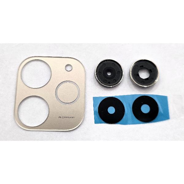 Cristal de camara para Realme Note 70T con cubierta dorada calidad premium