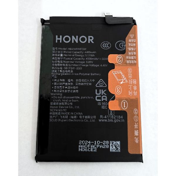 Bateria HB416594EGW 4500mAh para Honor 90 Lite 5G Honor X8A X8B X50i Honor 200 Lite 5G 2402AADF Service Pack