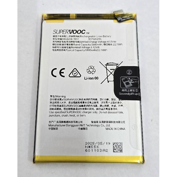 Bateria BLPB97 5800mAh para Oppo Reno13 F 5G Oppo Reno13 FS CPH2699 621035000217 Service Pack