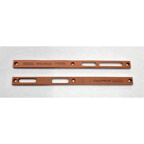 Set de 2 embellecedores naranjas laterales para Blackview Fort 1 calidad premium
