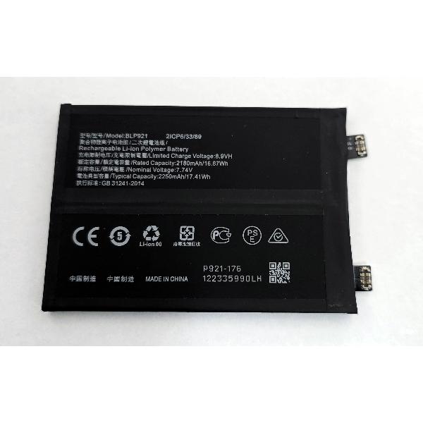 Bateria BLP921 para OnePlus Ace PGKM10 OnePlus 10R 5G CPH2411 150W Endurance Edition 4500 mAh calidad premium