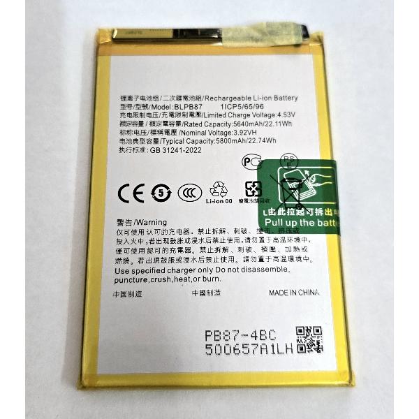 Bateria BLPB87 5800mAh para OPPO Reno13 F 4G Reno13 F 5G Reno13 FS 5G calidad premium