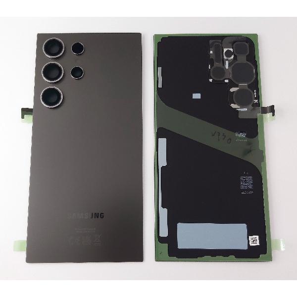 Tapa trasera o tapa bateria negra para Samsung Galaxy S24 Ultra SM-S928B GH82-33349B Service Pack